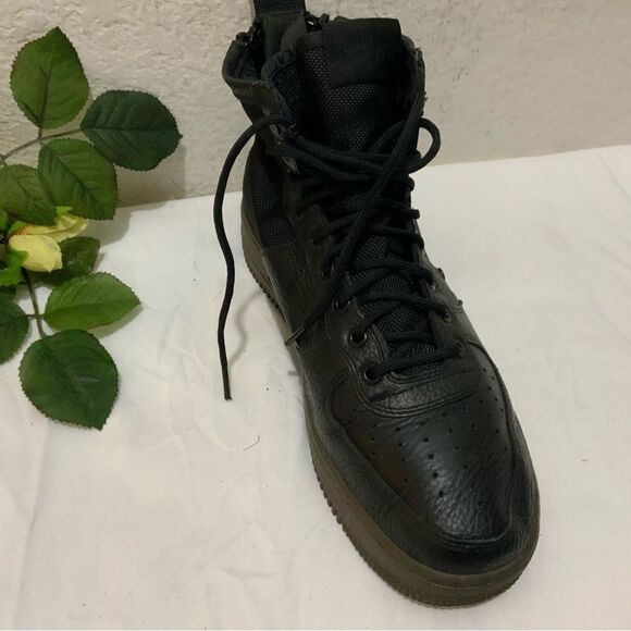 Nike SF Air Force 1 Mid Black Hazel Goddess Division Utility 917753-002 Men’s - Picture 3 of 14